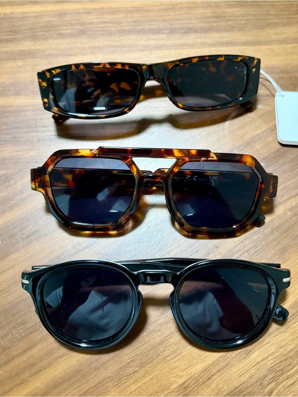 Three Sunglasses Bundle - Tortoiseshell & Black Frames